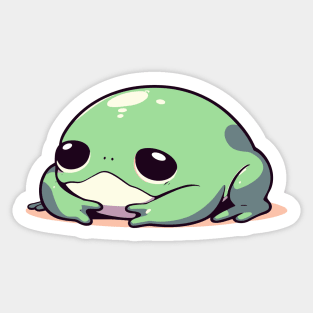 Little green frog friend Sticker